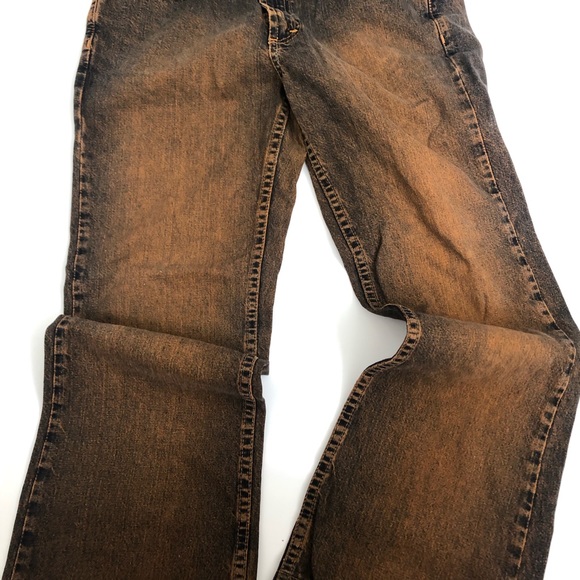 TommyJeans-Vintage Straight Leg Orange/Black Denim - Picture 7 of 11